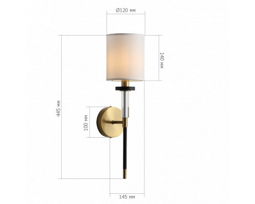 Бра ST-Luce BLACK+BRASS SL1404.301.01