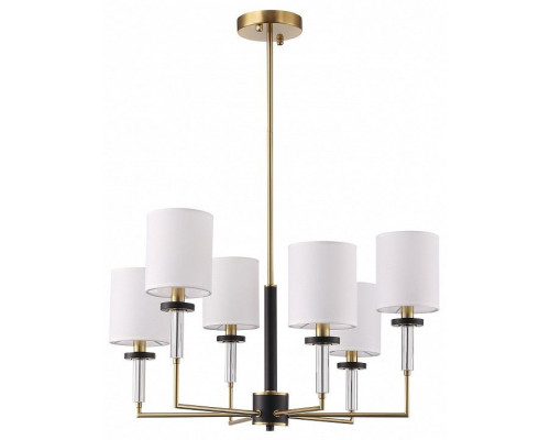 Люстра на штанге ST-Luce BLACK+BRASS SL1404.303.06