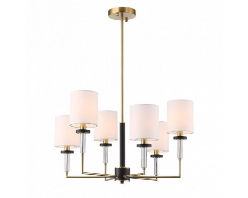 Люстра на штанге ST-Luce BLACK+BRASS SL1404.303.06