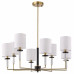 Люстра на штанге ST-Luce BLACK+BRASS SL1404.303.08