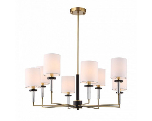 Люстра на штанге ST-Luce BLACK+BRASS SL1404.303.08