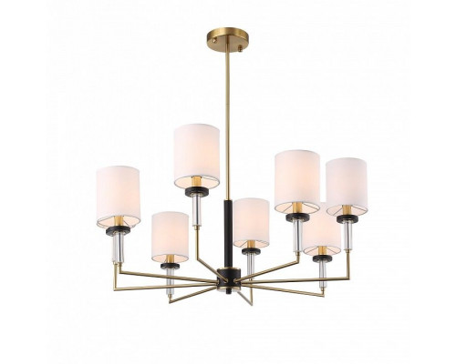 Люстра на штанге ST-Luce BLACK+BRASS SL1404.303.08
