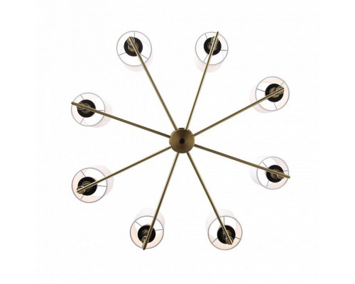 Люстра на штанге ST-Luce BLACK+BRASS SL1404.303.08