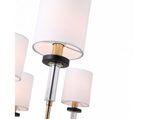 Люстра на штанге ST-Luce BLACK+BRASS SL1404.303.08
