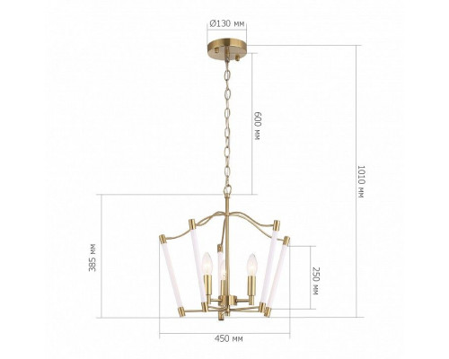 Подвесная люстра ST-Luce BRASS SL1406.303.03