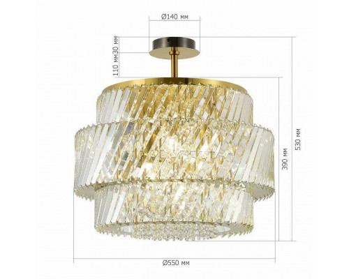 Люстра на штанге ST-Luce RITZ SL6138.313.12